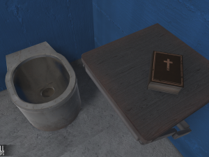 prison cell - interior and props 3D Model