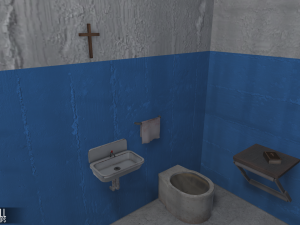 prison cell - interior and props 3D Model