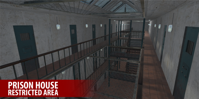 prison house - restricted area 3Dモデル .c4d .max .obj .3ds .fbx .stl .blend 