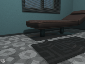 psychologists office - interior and props Model 3D