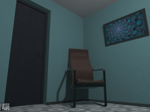 psychologists office - interior and props Model 3D