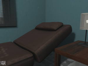 psychologists office - interior and props Model 3D