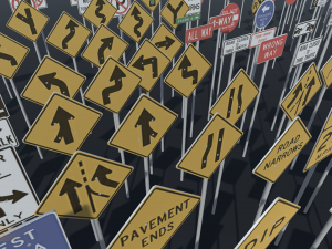 road sign - big pack Modèle 3D