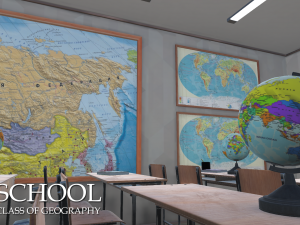 school - class of geography 3D Model