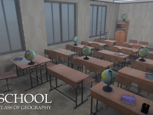 school - class of geography 3D Model