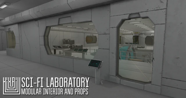 sci-fi laboratory - modular interior and props 3D Model .c4d .max .obj .3ds .fbx .stl .blend 