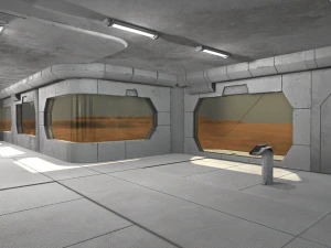 sci-fi laboratory - modular interior and props 3D Model