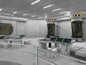 sci-fi laboratory - modular interior and props 3D Model