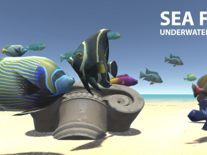 sea fish - underwater world 3Dモデル