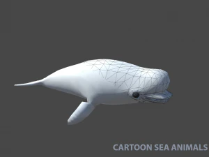 tibur&oacute;n, delf&iacute;n y otros animales marinos Modelo 3D