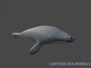 tibur&oacute;n, delf&iacute;n y otros animales marinos Modelo 3D