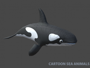 shark dolphin and other sea animals 3D Model