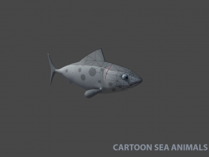 shark dolphin and other sea animals 3D Model