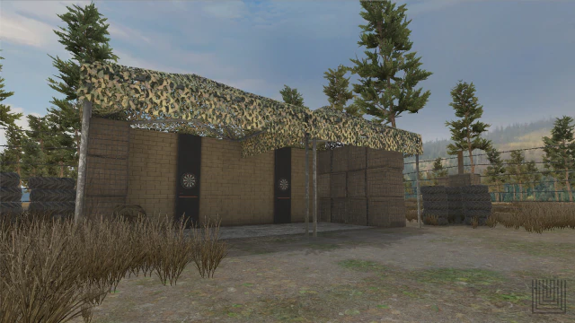 shooting range - restricted area 3D Model .c4d .max .obj .3ds .fbx .stl .blend 