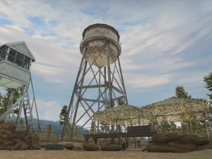 shooting range - restricted area 3D Model