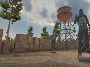 shooting range - restricted area 3D Model