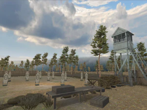 shooting range - restricted area 3D Model