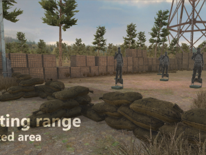 shooting range - restricted area Modèle 3D