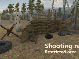 shooting range - restricted area Modèle 3D