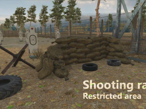 shooting range - restricted area 3D Model