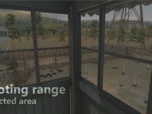 shooting range - restricted area 3D Model