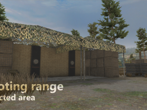 shooting range - restricted area Modèle 3D