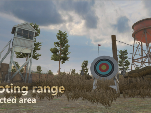 shooting range - restricted area Modèle 3D