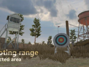 shooting range - restricted area 3D Model