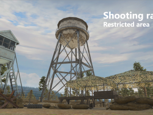 shooting range - restricted area Modèle 3D