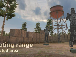 shooting range - restricted area 3D Model