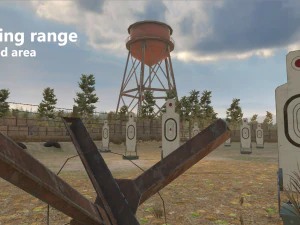 shooting range - restricted area 3D Model