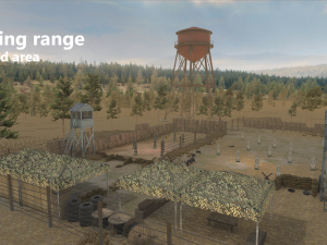 shooting range - restricted area Modèle 3D