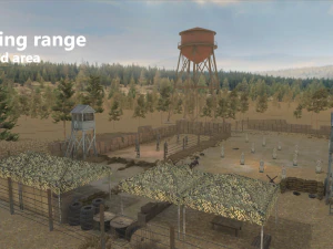 shooting range - restricted area 3D Model