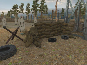 shooting range - restricted area 3D Model