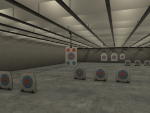 shooting range - basement Model 3D