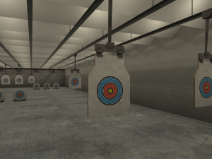 shooting range - basement Model 3D