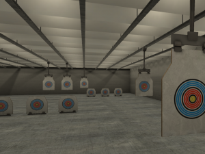 shooting range - basement Model 3D