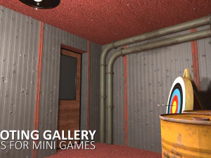 shooting gallery - props for mini games 3D Model