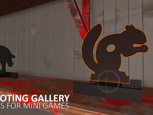 shooting gallery - props for mini games 3Dモデル