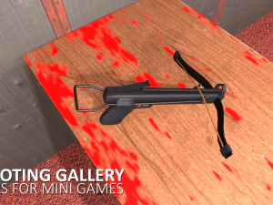 shooting gallery - props for mini games 3D Model
