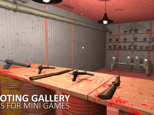 shooting gallery - props for mini games 3Dモデル