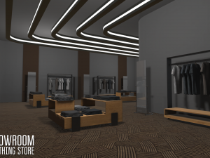 showroom - clothing store 3D Модель