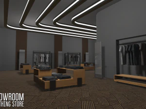 showroom - clothing store 3D Model