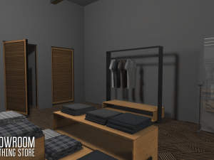 showroom - clothing store 3D Модель