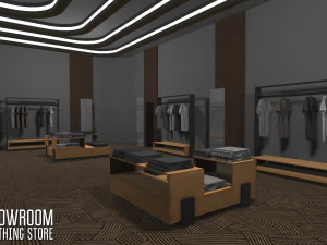 showroom - clothing store 3D Model