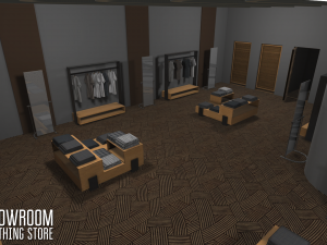 showroom - clothing store 3D Модель
