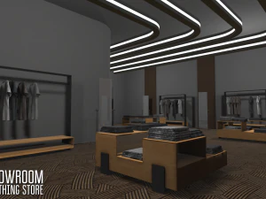 showroom - clothing store 3D Model