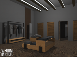 showroom - clothing store 3D Модель