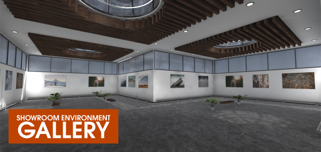 showroom environment - gallery 3D-Modell .c4d .max .obj .3ds .fbx .stl .blend 