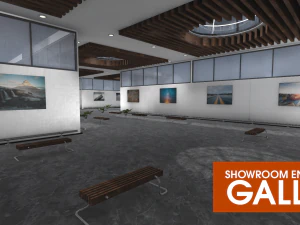 showroom environment - gallery 3D Model